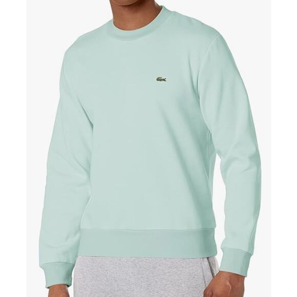 Lacoste Men's Organic Brushed Cotton Sweatshirt Pastille Mint 2XL - Picture 1 of 3